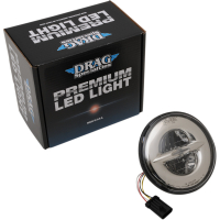 DRAG SPECIALTIES 7" LED Lampen-Einsatz Chrom für Touring ab 2014 mit ECE