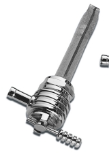 CHR ROUND 'FINNED' F/VALV 22MM