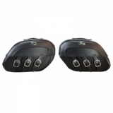 SADDLEBAG SPECIFIC SYNTHETIC LEATHER BLACK
