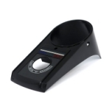 Dashcover, Tachoabdeckung in schwarz für Harley-Davidson Softail 91-95