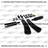MONTAGEKIT,EINSTELLBARE HIGHWAY FUßRASTEN, Harley-Davidson Dyna ab 91, ersetzt OEM 49002-98