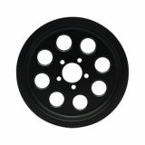 PULLEY COVER in Mattschwarz für Dyna 00-05 mit 70T Pulley