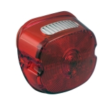 LED Latestyle Lay-Down / Low-Profile rotes Rücklichtglas mit ECE für Harley Davidson Modelle 99-21