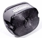 LED Latestyle Lay-Down / Low-Profile Rücklichtglas getönt mit ECE für Harley Davidson Modelle 99-21