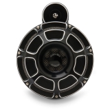 Arlen Ness Beveled horn kit, FLT 91UP, Black