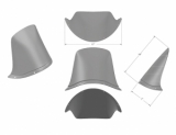 BURLY Touring Sport Fairing (tall) für 35-49mm Gabeln und 5-3/4" Scheinwerfer