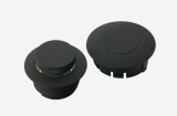 Screw In Pop-Up Gas Cap Set Vented with one 'dummy' cap Black