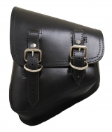La Rosa V-Rod Left Solo Side bag plain, black