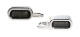 Turn signals Stripe, polished with smoked lens, Sportster 04-13