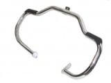 Front Engine Guard Chrome With Footrest 09-17 FLHT Except FLTR Models
