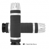 Air Cushioned Excalibur Grips Chrome Fly-By-Wire