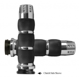 Air Cushioned Gatlin Grips Chrome Fly-By-Wire