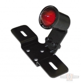 LED Taillight OLD SCHOOL TYPE3, black, red lens, with license plate bracket