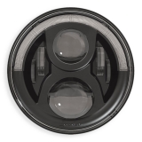 Speaker 7" LED Insert with Position Light, EU Version, Black