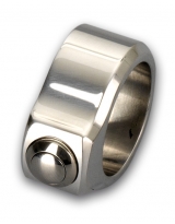 Kustom Tech 1 Button Switch Housing - chrome