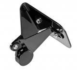 Side Mount License Plate, Short, Stainless Steel, Black