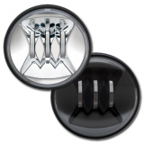 LED 4 1/2" Insert Fog CHM E-Mark ( CHROM - 4 1/2" )