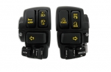 Complete Switch Housing Kit Black, Backlight, Touring ï96 up Radio / Cruise