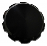 JM SPORTSTER GAS CAP, SMOOTH, BLACK