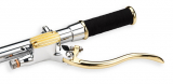 Deluxe clutch master cylinder 14mm bore in polish aluminum & brass