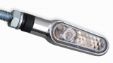 Daytona D-Light Turn Signal front&rear, Chrome, Clear Lens