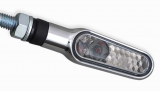 Daytona D-Light Turn Signal front&rear, Chrome, Smoked Lens