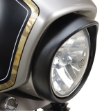 7" HEADLIGHT TRIM RING WITH STAMPING BLACK (MIT NASE)