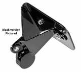 Side Mount License Plate, Short, Stainless Steel, Polished