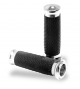 PM HANDLE GRIP SET - RUBBER CHROME