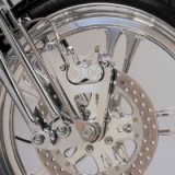PM FRONT SINGLE BRAKE-CHROME right side