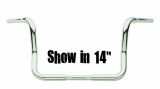 1 1/4" DRESSER APE, 1" CENTER, CHROME 11" hoch mit Gutachten