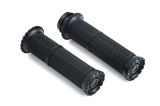 RIOT GRIPS '08-UP ELEC THROTTLE, SAT BLK