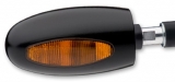 BLK.BRASS KELLERMANN HNDLB TURN SIGNAL-1 BLACK  GLAS ORANGE