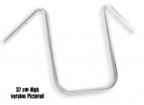 Highway Hawk, Handlebar, Bad Hawk 7", 1", A-18cm B-18cm C-80cm D-16cm x 25mm, Chrome