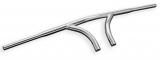 Highway Hawk, Handlebar, V-Bar Extreme, Slotted For Internal Wiring, A-21cm B-15cm C-102cm, Chrome