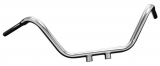 Highway Hawk, Handlebar, Solid Custom, Slotted For Internal Wiring, A-27cm B-34cm C-94 cm, Chrome