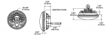 JW Speaker 8790 Adaptive 2 Series 7" LED Headlight Insert, Chrome