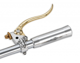 Kustom Tech Deluxe Brake Lever Assembly - polish alu. with polished brass lever