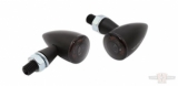 Apollo Bullet LED Indicator, Black Alu Housing, Smoke Lens