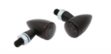 Apollo Bullet LED Indicator / Front Position Light, Black Alu Housing, Smoke Lens