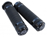 Cult-Werk, Grips, Racing, 1", Rubber/Aluminum, Black