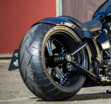 Rear Fender, Steel, 8"/240 OEM, Built-in Fender Struts, Seat Pan, Frame-/Tank-Cover, Stainless Steel Screws
