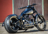 RICKS Softail Rear Fender Steel 9"/260 Metzeler Built-in Fender Struts Seat Pan Frame-Tank-Cover
