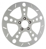 Brake Disc, Rodder, 13"/330mm, Centering 56,2mm, Drilling 5/16", Stainless Steel, Polished