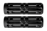 Grips, Phantom, Base Hole, Aluminium, Anodized, 1", Black