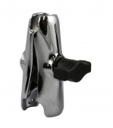 RAM Mount Double Socket Arm For 1" Rubber Balls, Middle 90 mm, Chrome