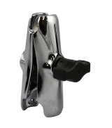 RAM Mount Double Socket Arm For 1" Rubber Balls, Middle 90 mm, Chrome