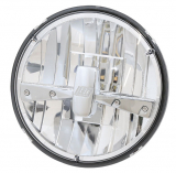 LED Headlight Insert, Typ 3, E-Approved, 7", High-Beam, Low-Beam, Parking Light, Inlay Chrome