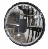 LED Headlight Insert, Typ 3, E-Approved, 7", High-Beam, Low-Beam, Parking Light, Inlay Black