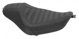 Journey Stripe Solo Seat, Black, Sportster 04-06 & 10-19 2.1 & 3.3 Gallon Tanks
